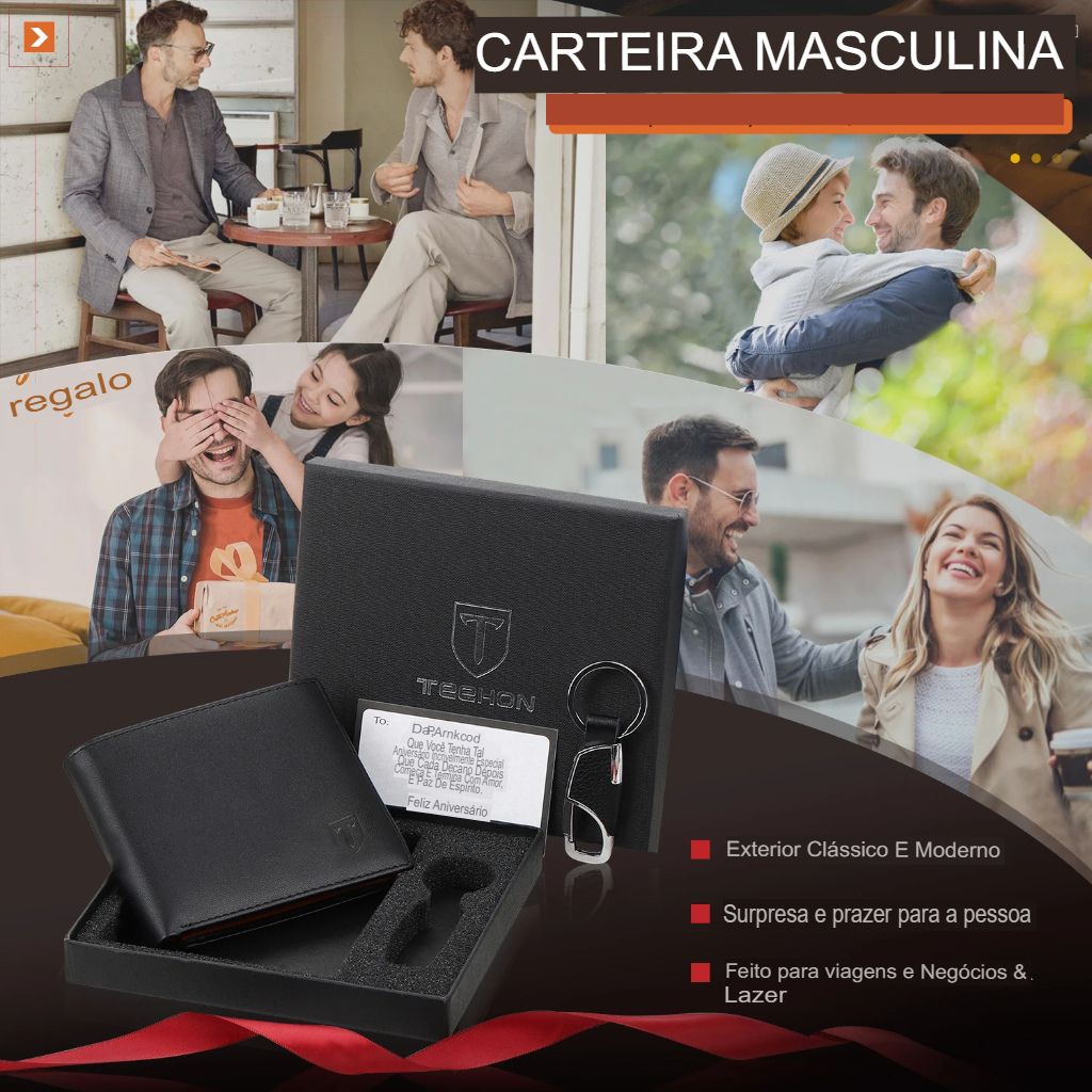 carteira Masculina Pequena