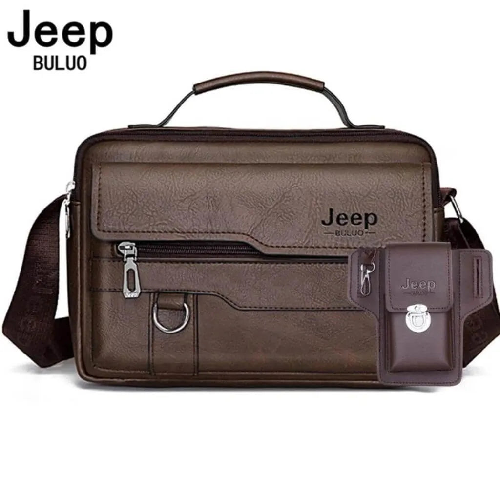 Bolsa Masculina Transversal de Couro