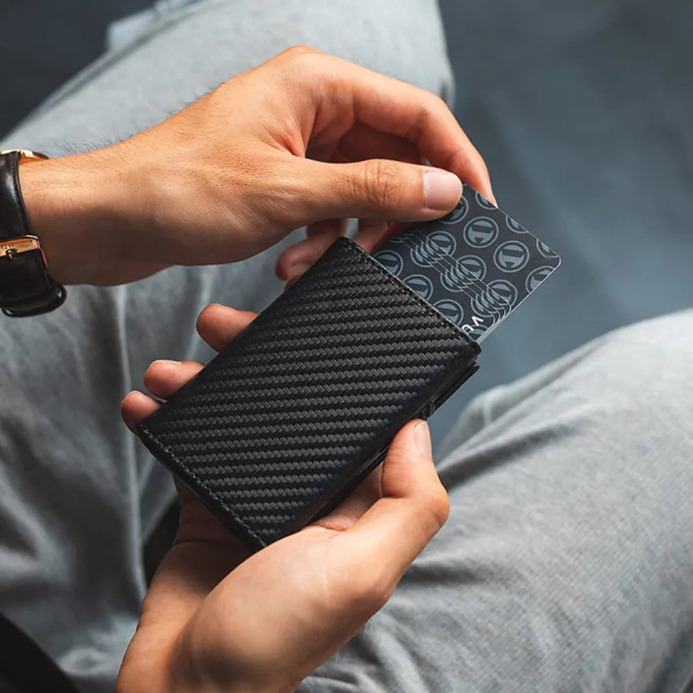 Carteira Masculina Inteligente RFID-Brazuque