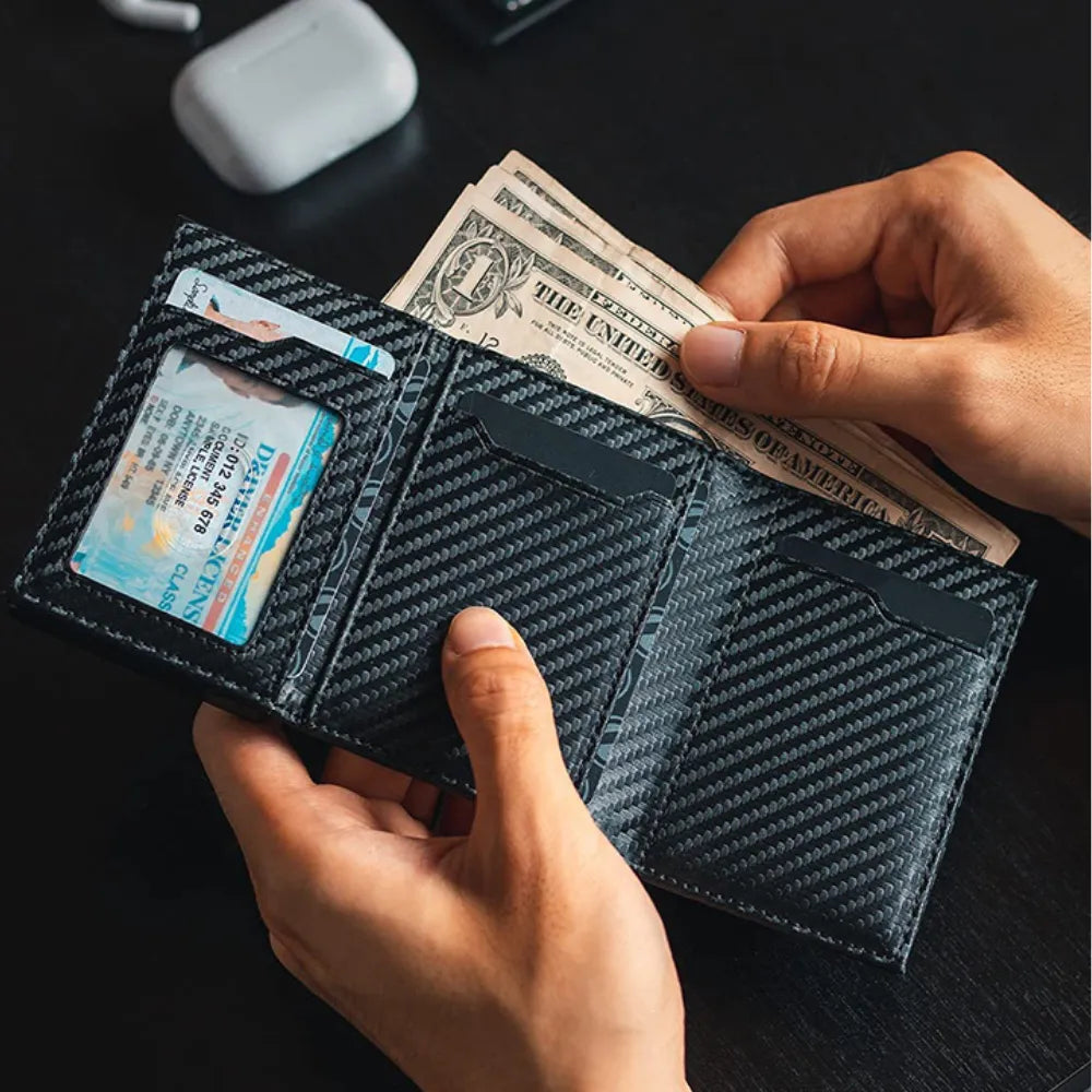 Carteira Masculina Inteligente RFID-Brazuque