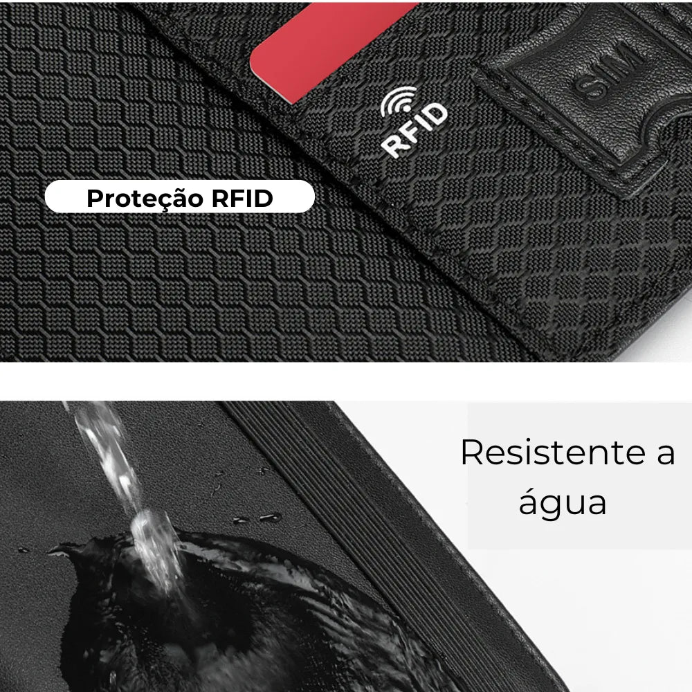 Carteira Masculina Business RFID Antifurto