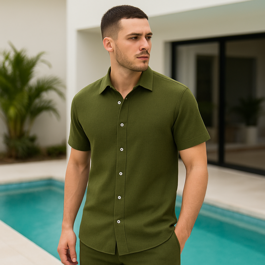 Camisa de Linho Masculina Veneza