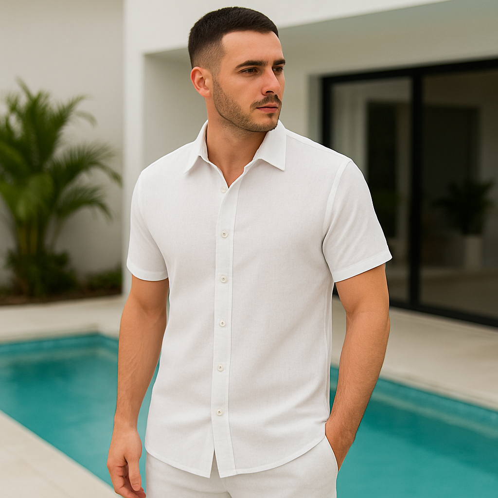 Camisa de Linho Masculina Veneza