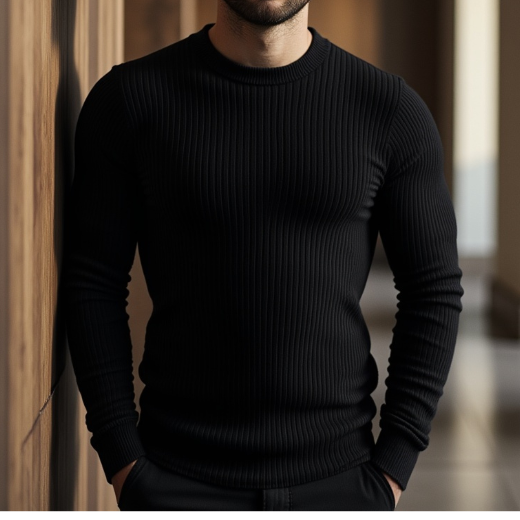 camisa canelada masculino