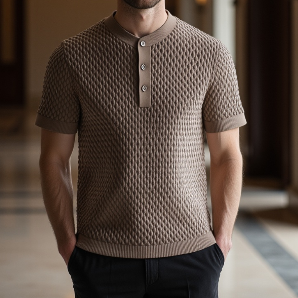 camisa polo gola frontal 3 botões