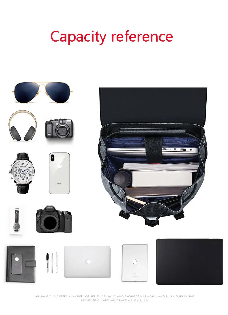 MOCHILA WILLIAM POLO NOTEBOOKS ATÉ 13 POLEGADAS MODELO SUPREMUS