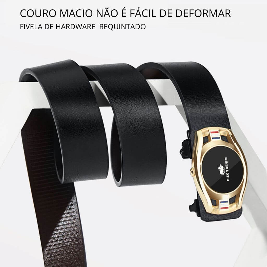 Cinto de Couro Masculino Estilo Casual