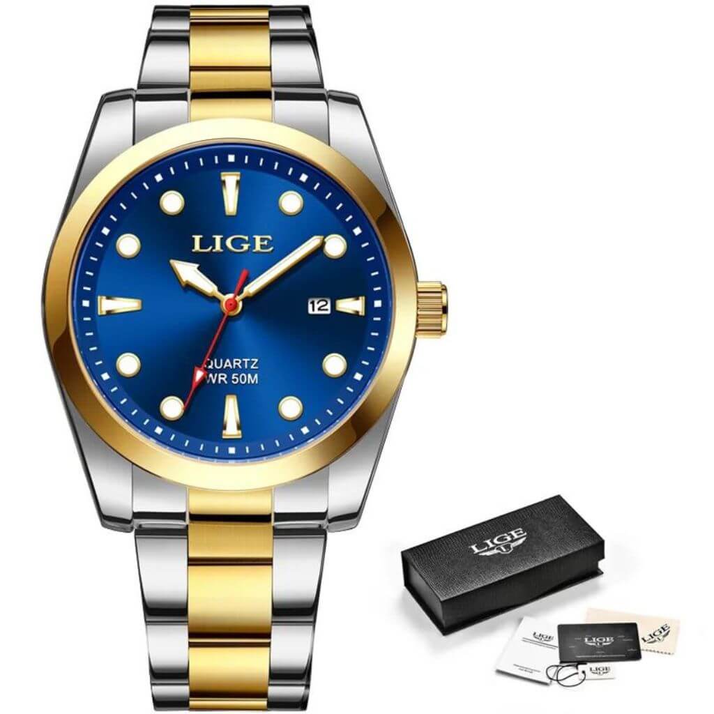 Relógio Masculino de Luxo Impermeável