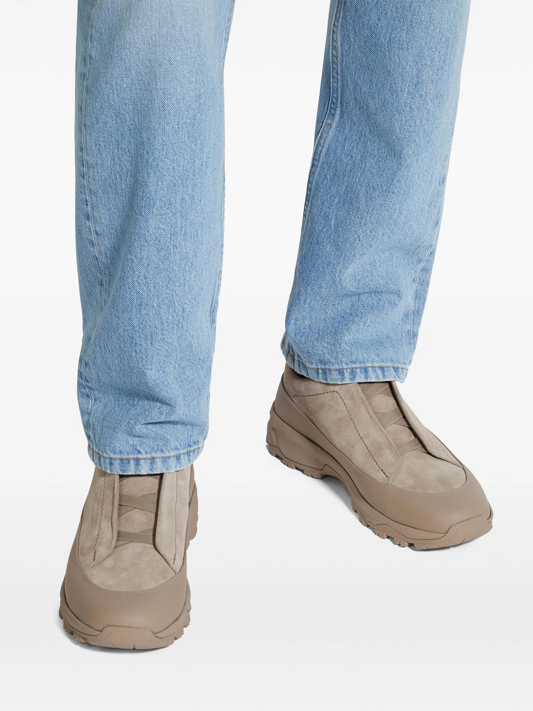 Tênis Triple Stitch™ Monte em couro marrom escuro camurça