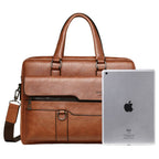 Bolsa masculina de ombro- material em couro legítimo