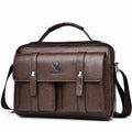 Bolsa de couro masculina transversal- Weixier