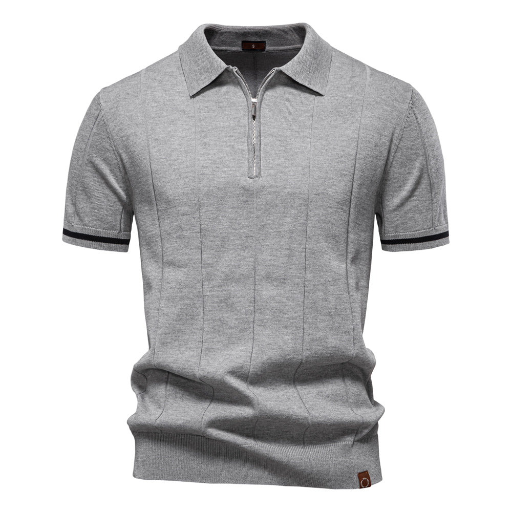 camisa polo ziper 