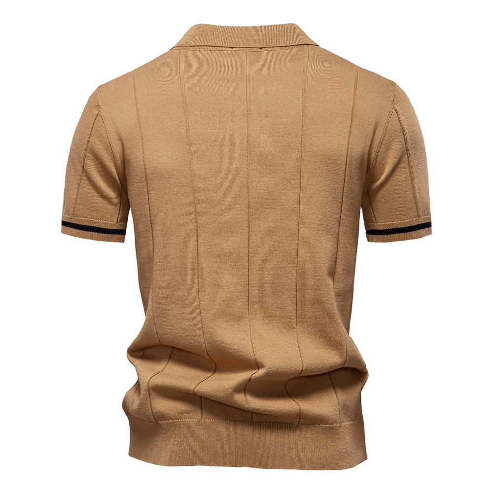 camisa polo masculina marrom