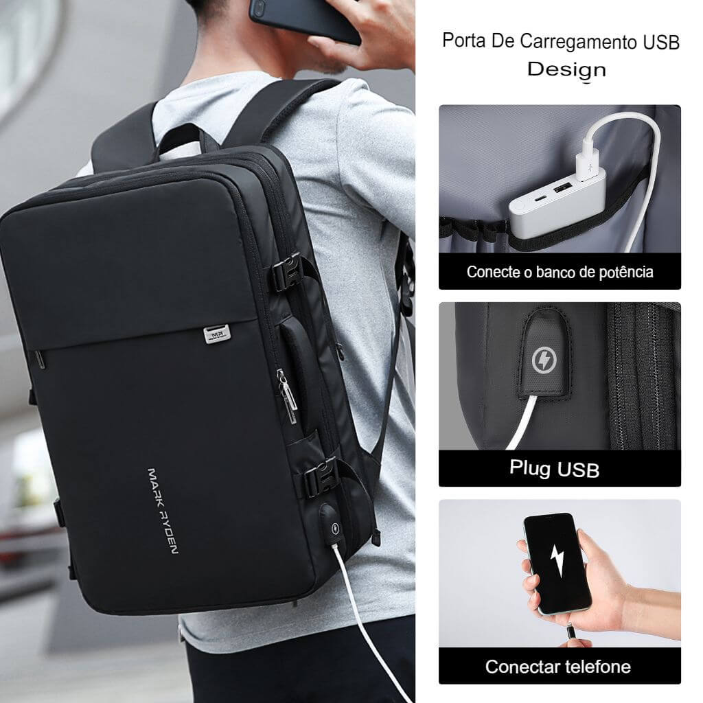 Mochila de Viagem Masculina- Mark Ryden Original Sailor