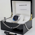 Combo Relógio Poedagar Silver + Relógio All Black [COMPRE 1 LEVE 2]
