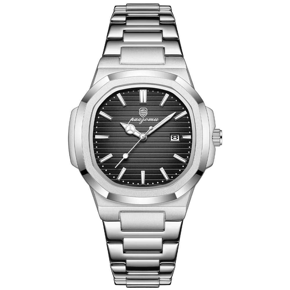 Combo Relógio Poedagar Silver + Relógio All Black [COMPRE 1 LEVE 2]