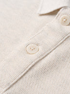 camisa polo três botões 