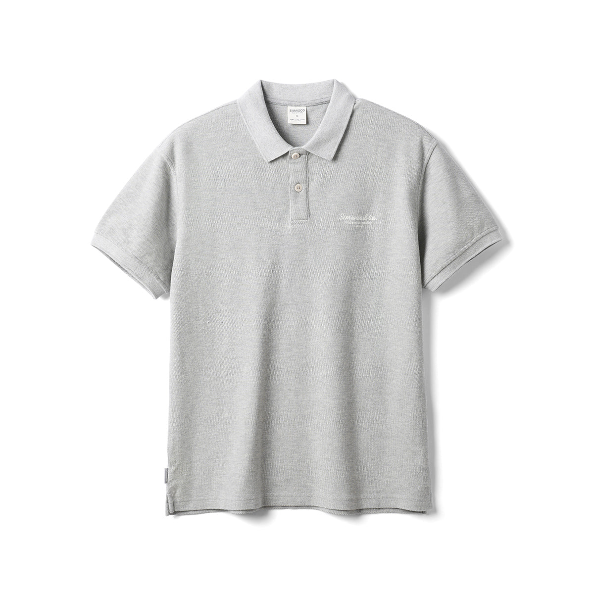 camisa polo masculina cinza 