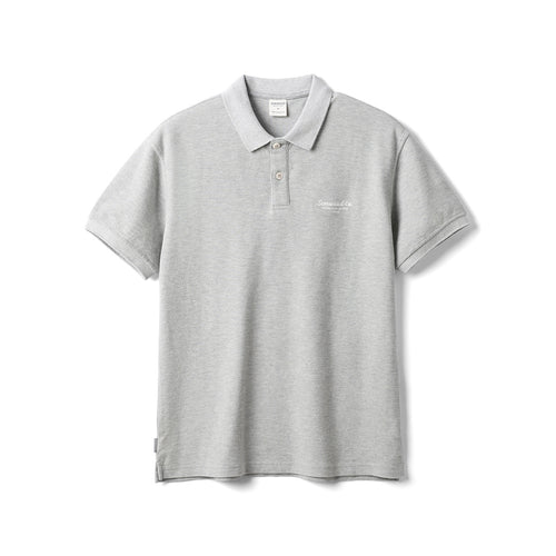 camisa polo masculina cinza 