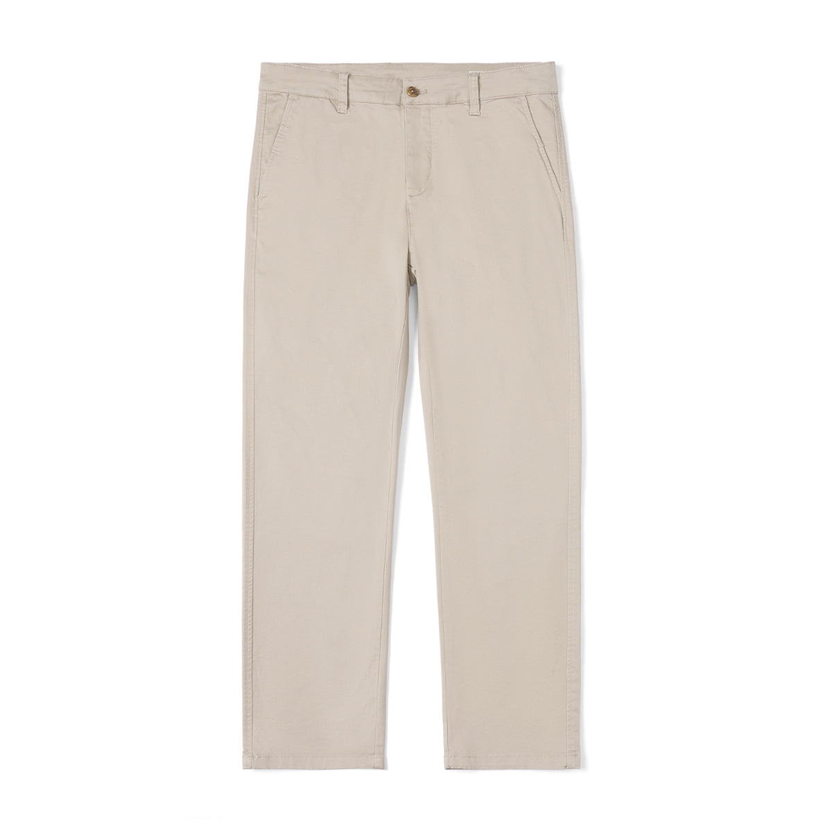 calça slim bege