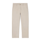 calça slim bege