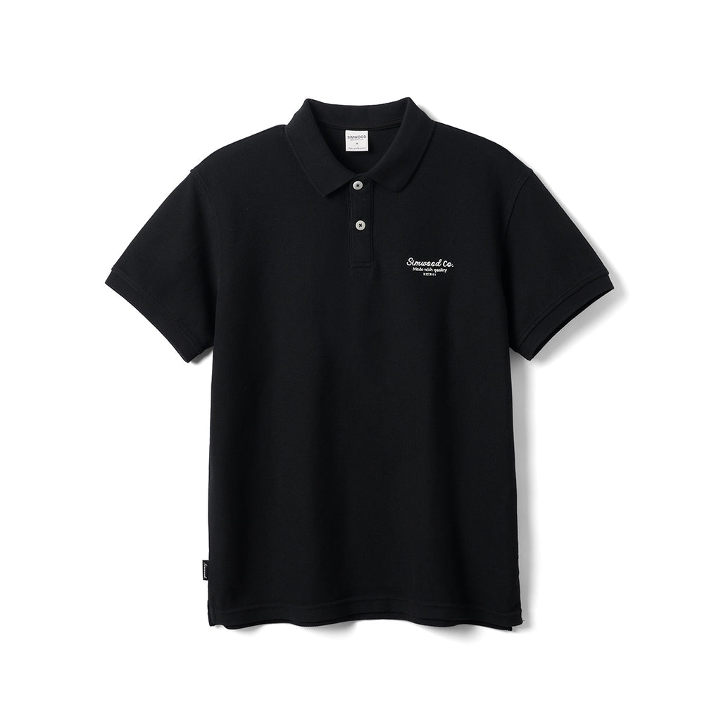 camisa polo masculina preta 