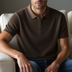 Camisa polo marrom