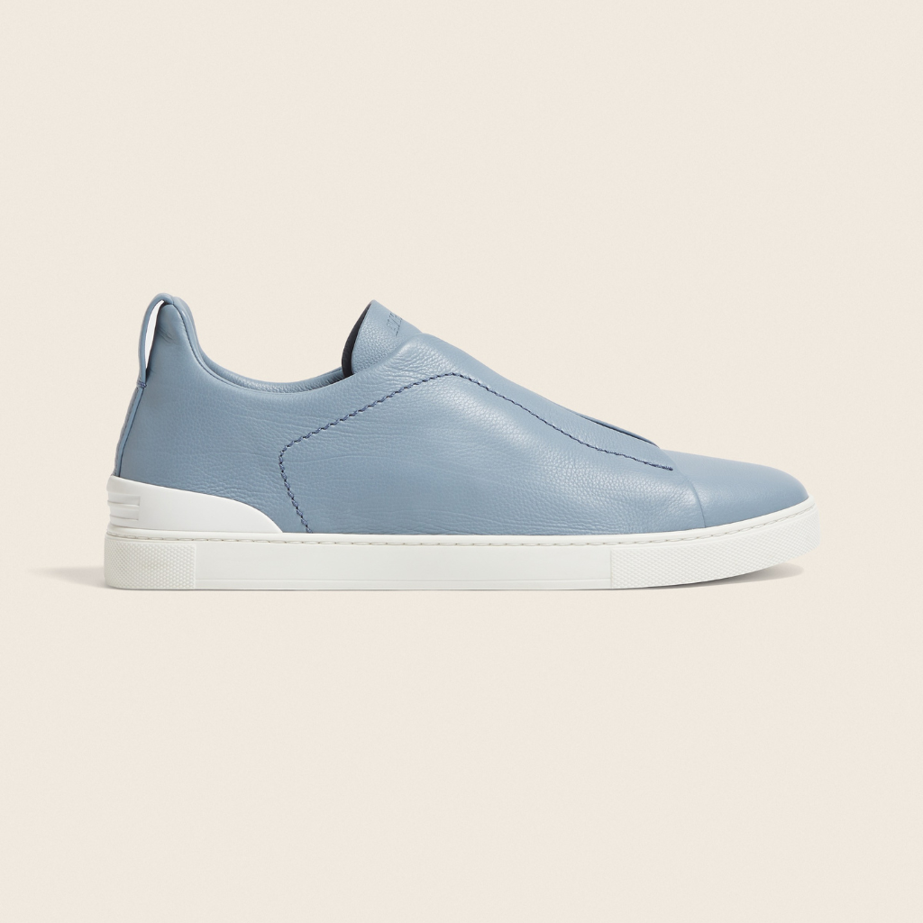 Tenis Zegna Triple Stitch Couro