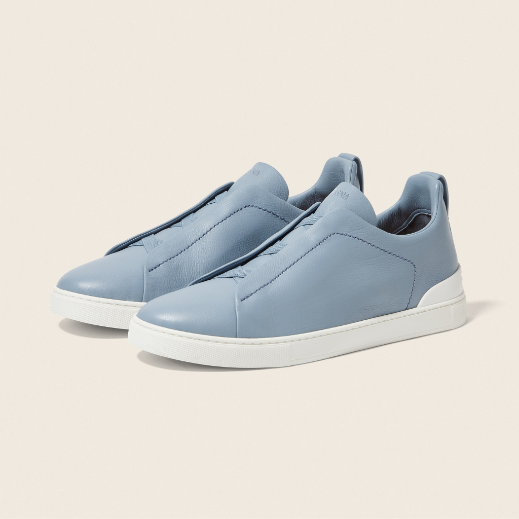 Tenis Zegna Triple Stitch Couro