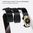 Cinto de Couro Masculino Estilo Casual